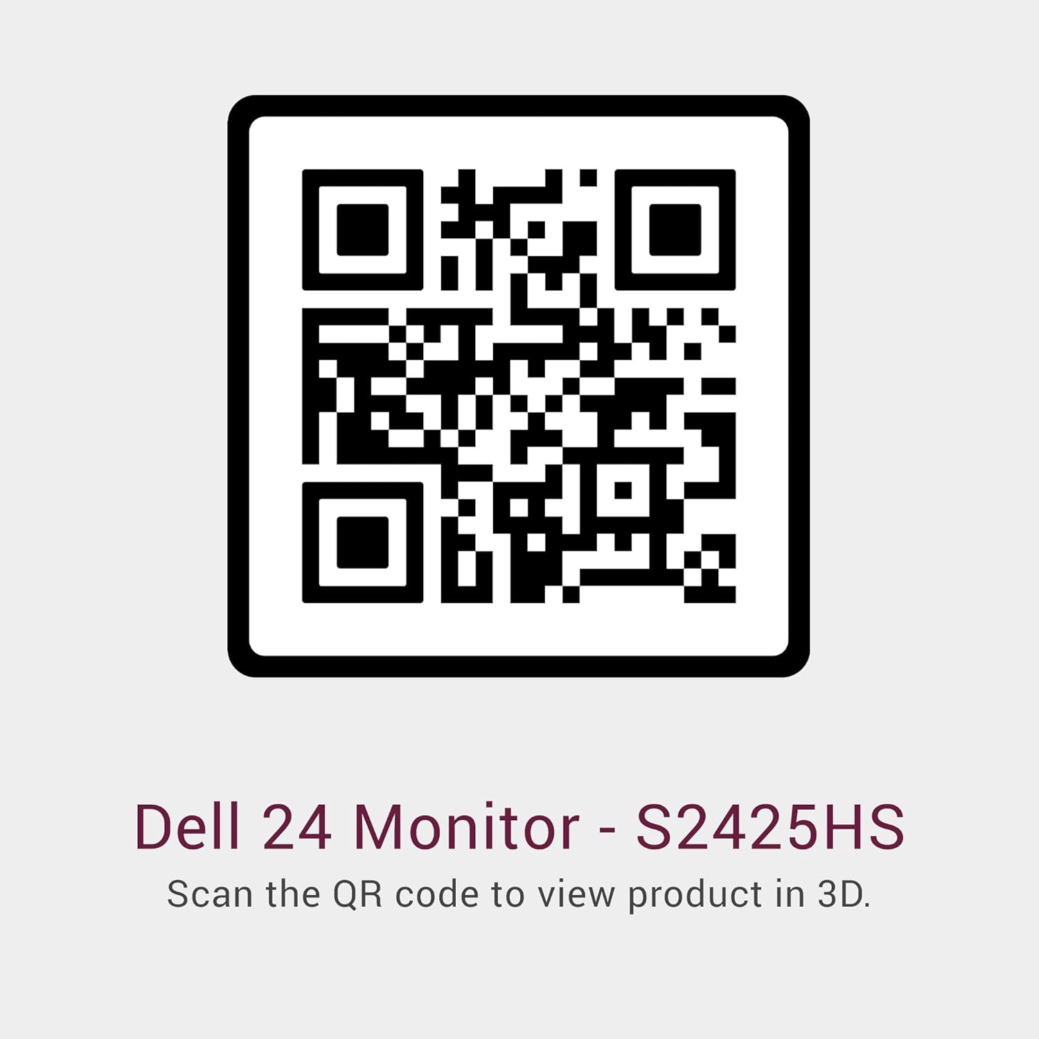 Dell 24" S2425HS Monitor [US Stock] – 100Hz FHD Eye Comfort Display – Ash White – Ships from USA