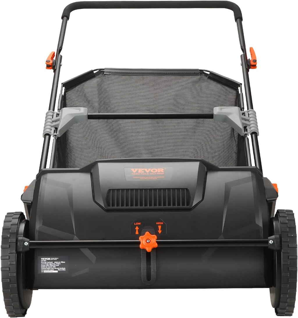 Push Lawn Sweeper: Heavy Duty Leaf & Grass Collector – US Stock