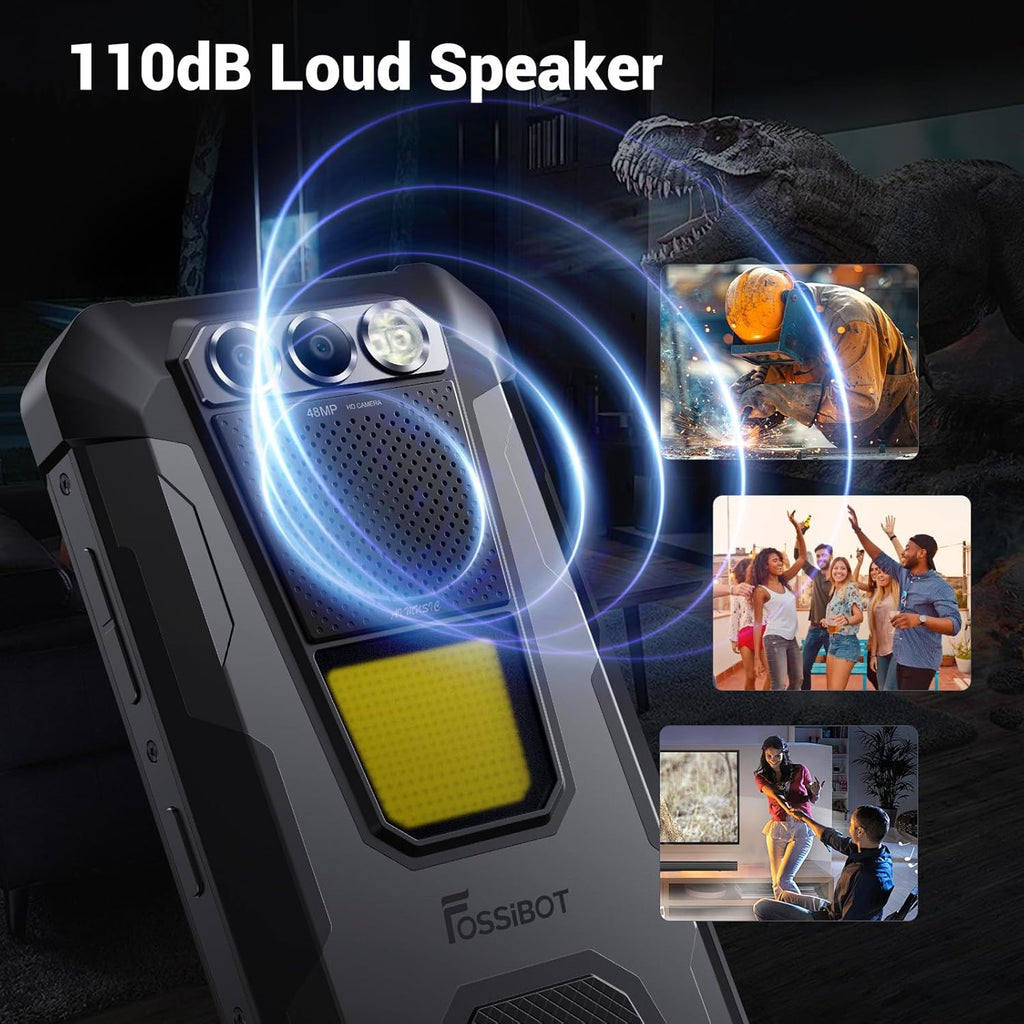 FOSSIBOT F106Pro Rugged Smartphone Unlocked,12000mAh Rugged Phone, 15GB+256GB US Stock
