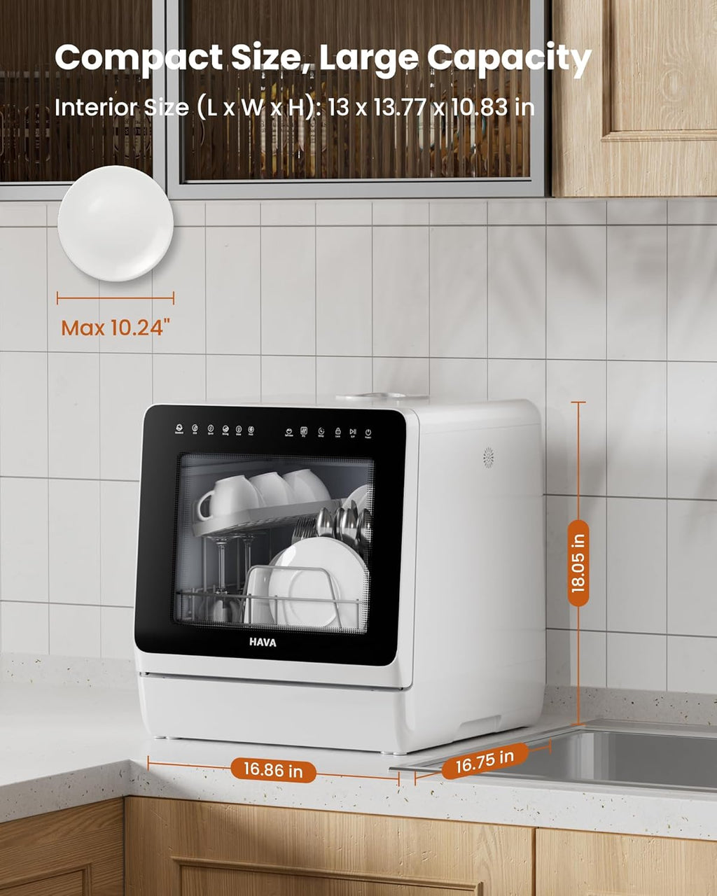 The Ultimate Space-Saver: HAVA Portable Dishwasher (No Hookup Needed!) USA 🚐🏠