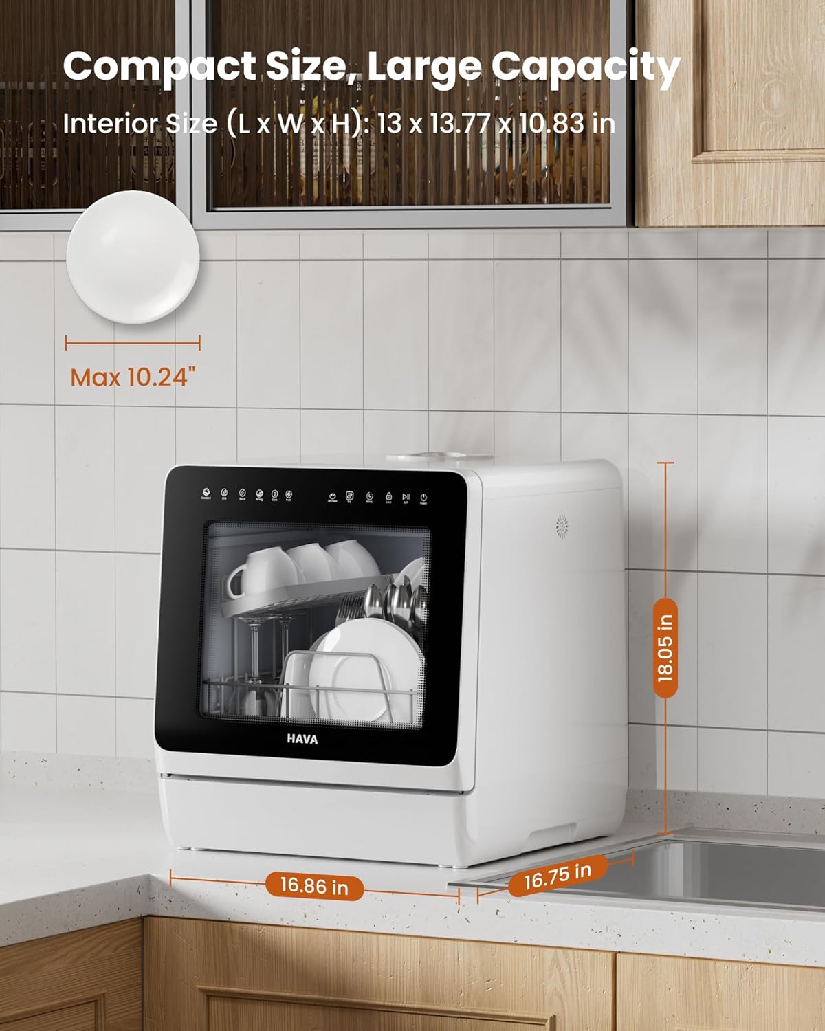 The Ultimate Space-Saver: HAVA Portable Dishwasher (No Hookup Needed!) USA 🚐🏠