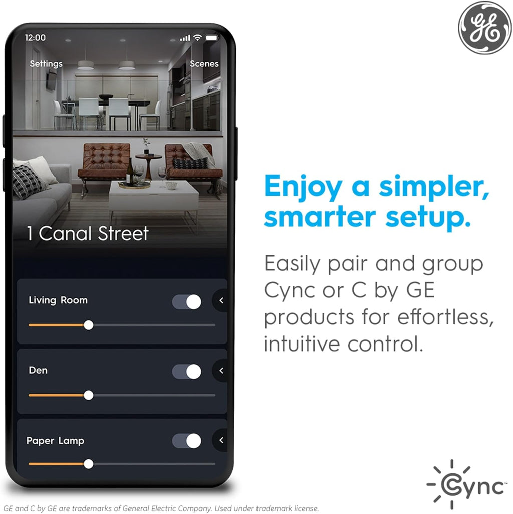 Cync GE Smart Bulbs 2-Pack: Matter & Alexa Compatible | USA Stock