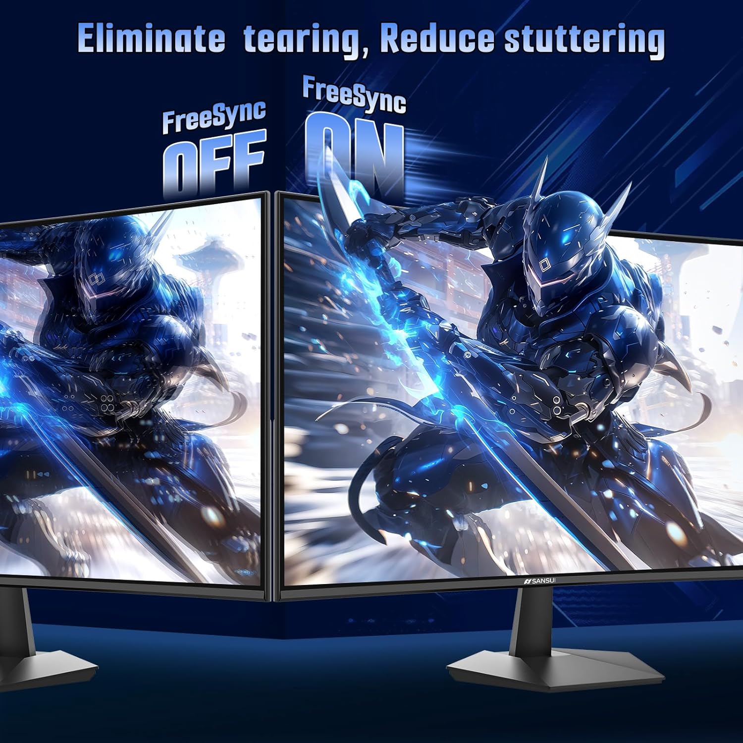 SANSUI 24" Curved Gaming Monitor – 165Hz / 1ms (US Stock)