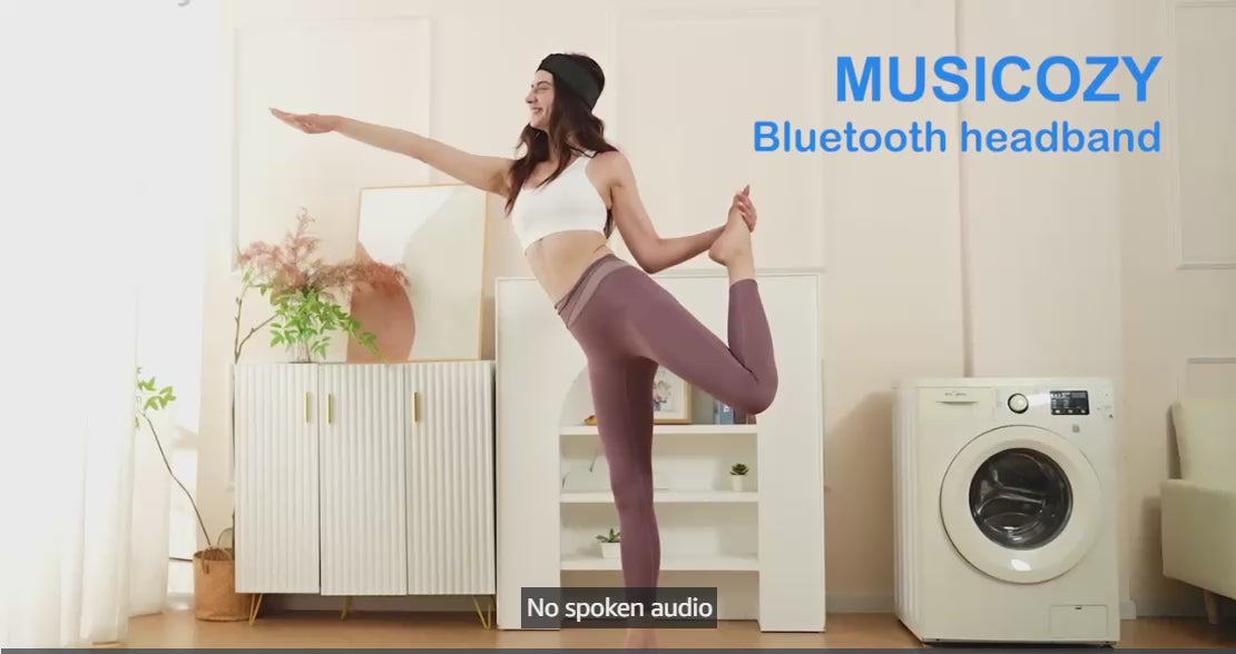 MUSICOZY Bluetooth 5.4 Sleep Headphones – US Stock: 3-in-1 Wireless Sports Headband & HD Stereo Earbuds